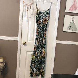 Design lab multi floral long dress
